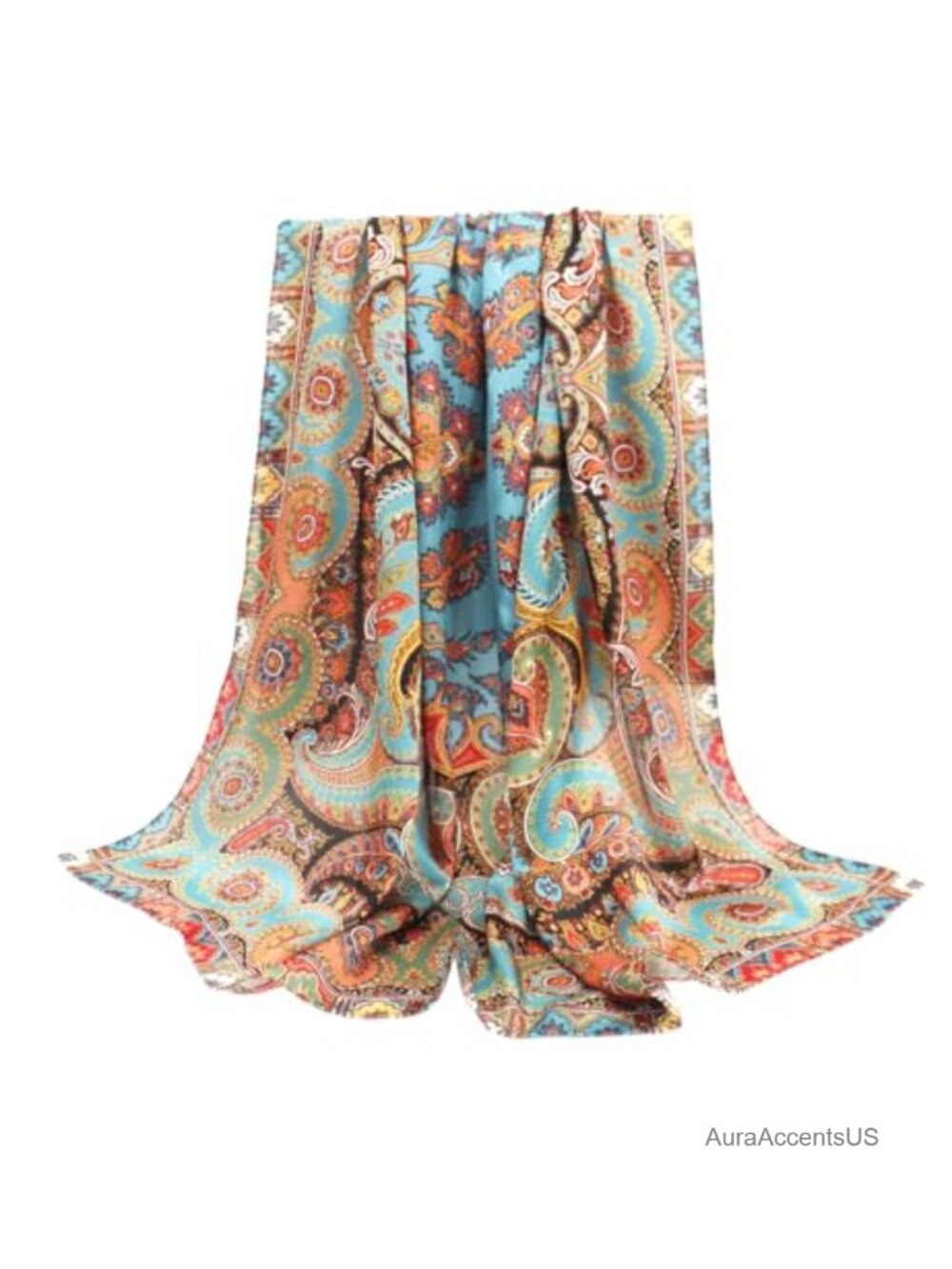 100% Mulberry Silk Large Square Scarf Shawl Hair Wrap